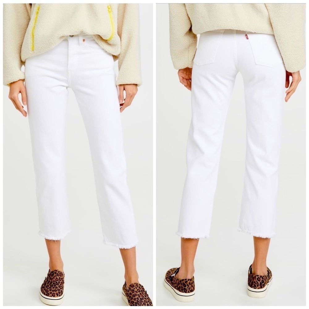 LEVI’S “Wedgie Fit” Raw Hem Denim